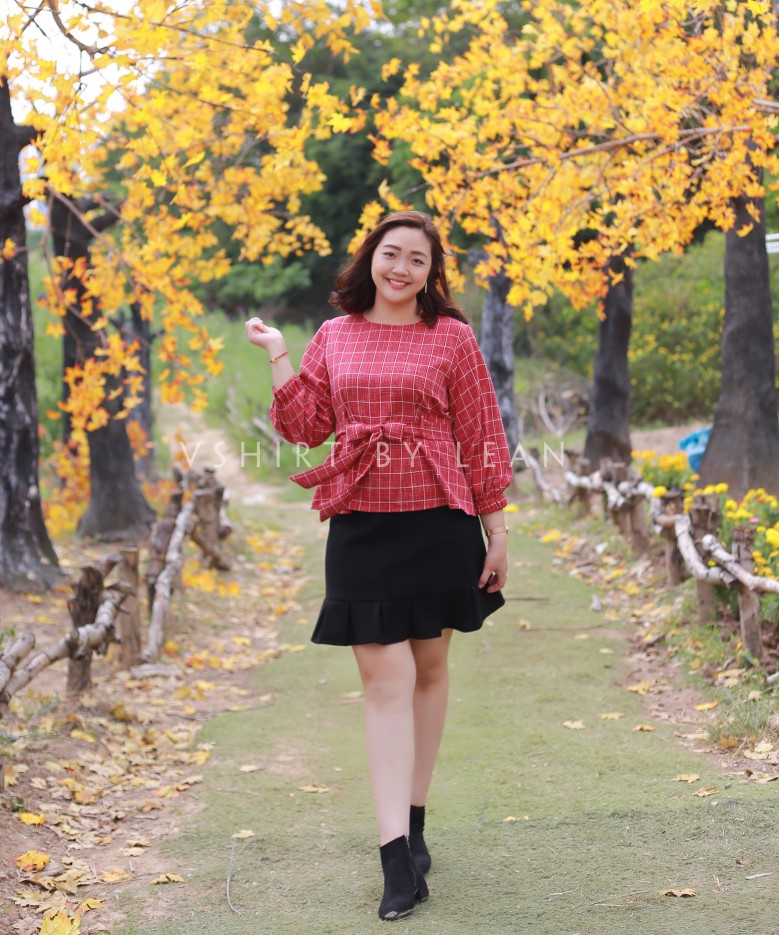 Set Áo Sơ Mi Kèm nơ Và Chân Váy Tennis Xếp Ly Ulzzang Hàn Quốc Cực Đẹp - Bộ  trang phục | ThờiTrangNữ.vn